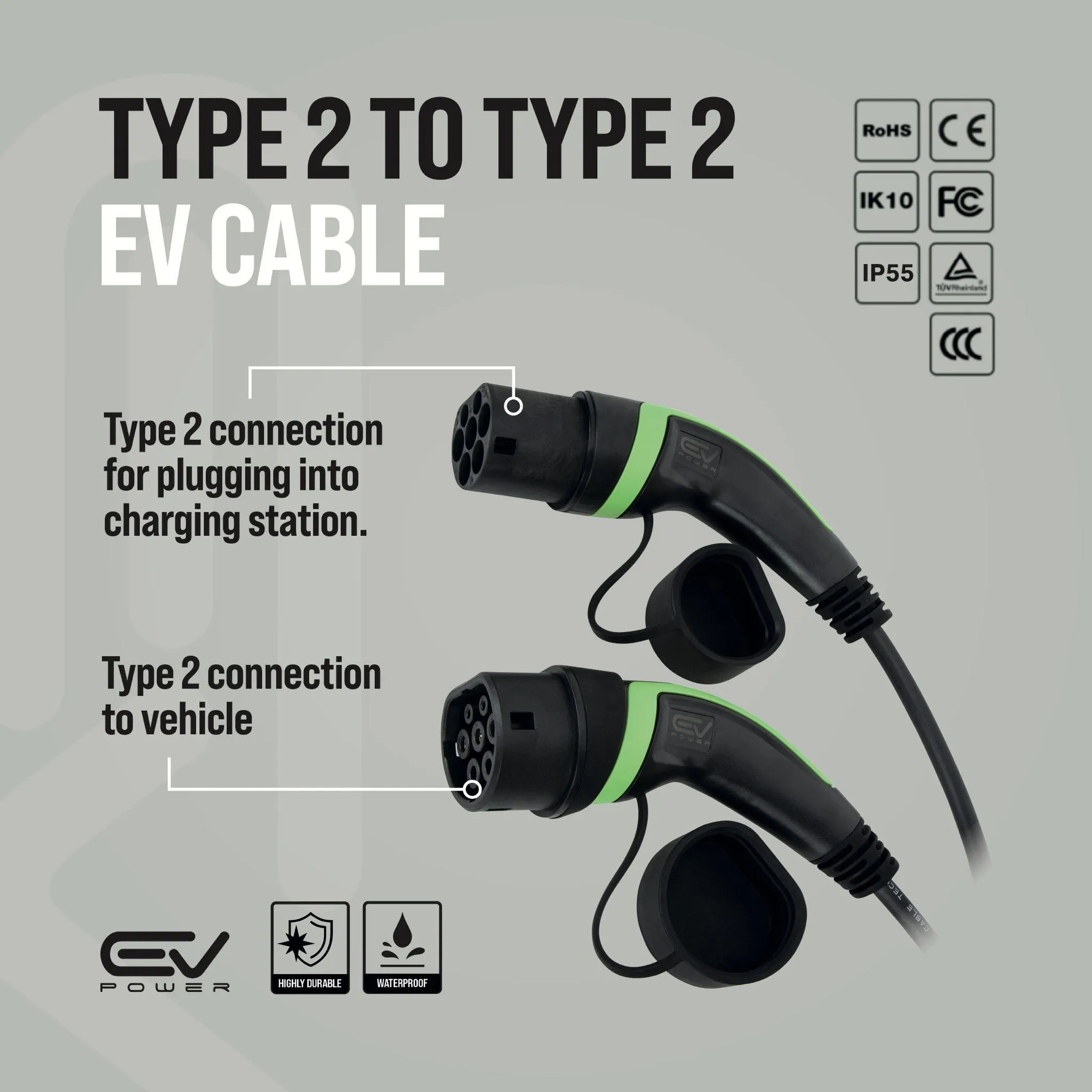 17.5m EV Charging Cables