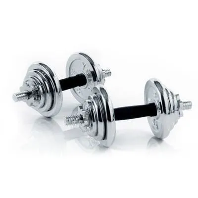 20KG Adjustable Chrome DumbBell Set  