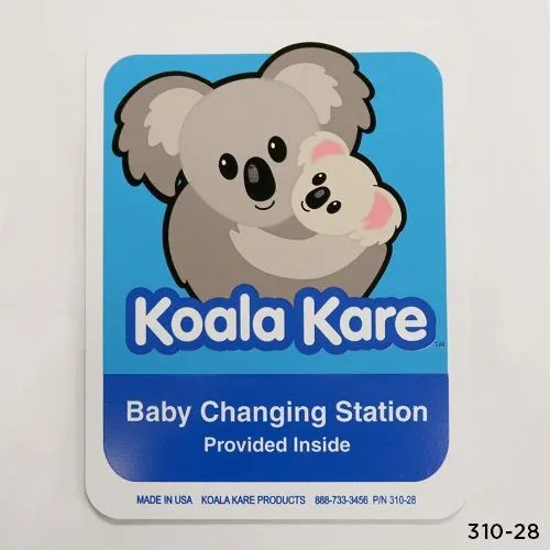 310-28 - RESTROOM DOOR LABEL for ALL Baby Changing Stations