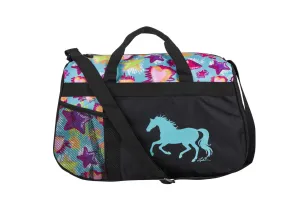 AWST Int'l "Lila" Galloping Horse Duffle Bag- Stars & Hearts