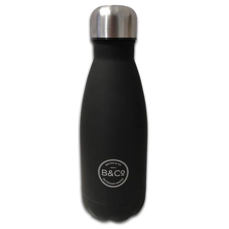 B&Co Hamelin 350ml Bottle Flask with Rubberized Matte Finish