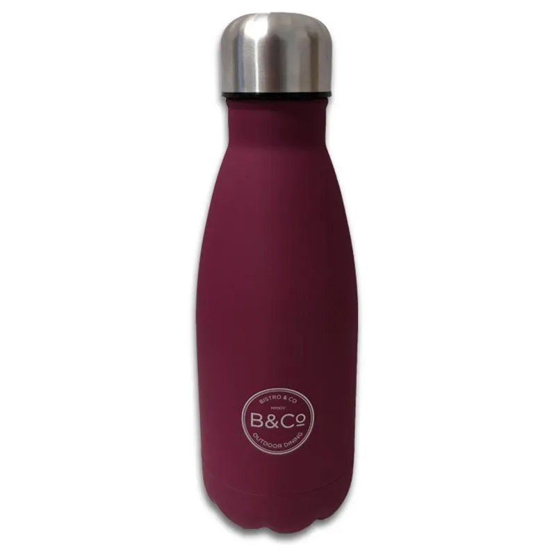 B&Co Hamelin 350ml Bottle Flask with Rubberized Matte Finish