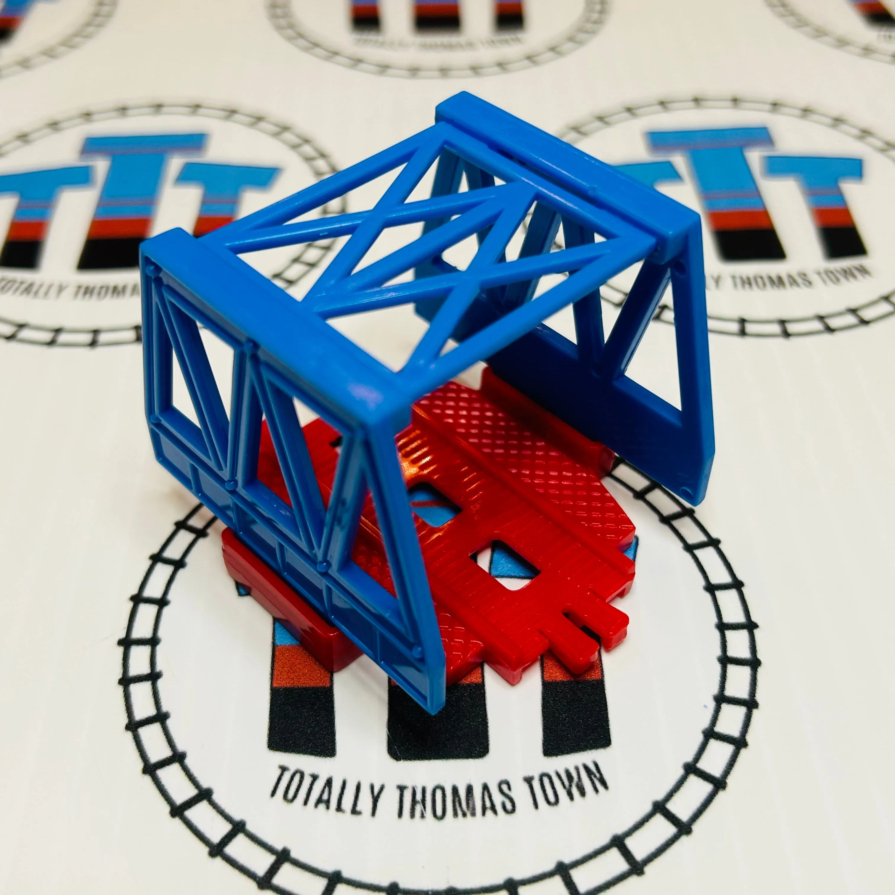 Blue and Red Iron Bridge Capsule Plarail - Used