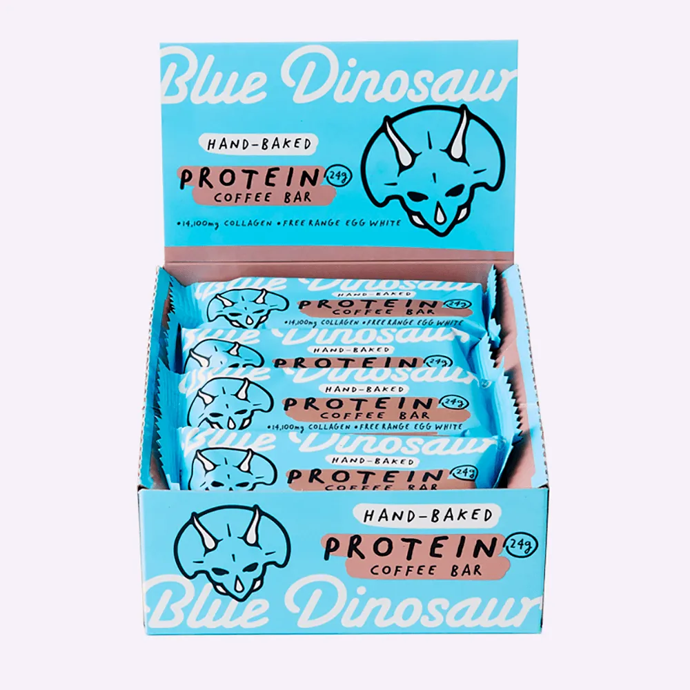 Blue Dinosaur Protein Bars - Coffee