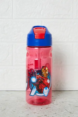 Boys Red Avengers Sport Water Bottle