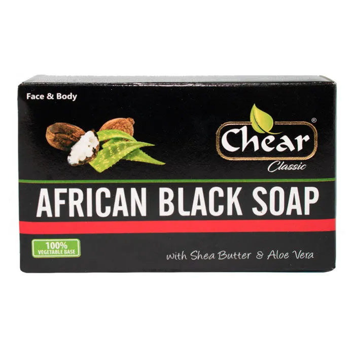 Chear Classic African Black Soap with Shea Butter & Aloe Vera 150g