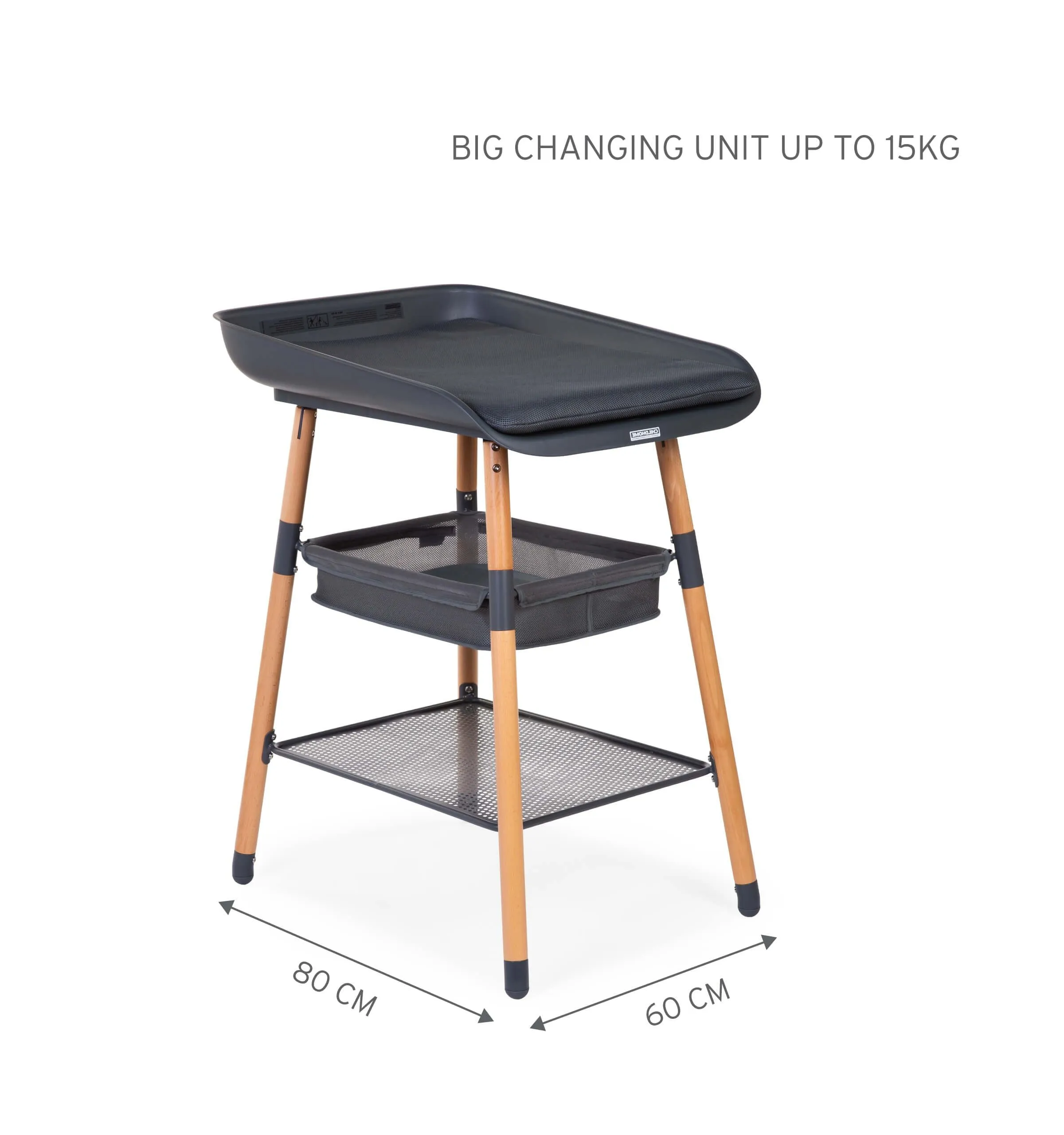 Childhome Evolux Changing Table - Natural Anthracite