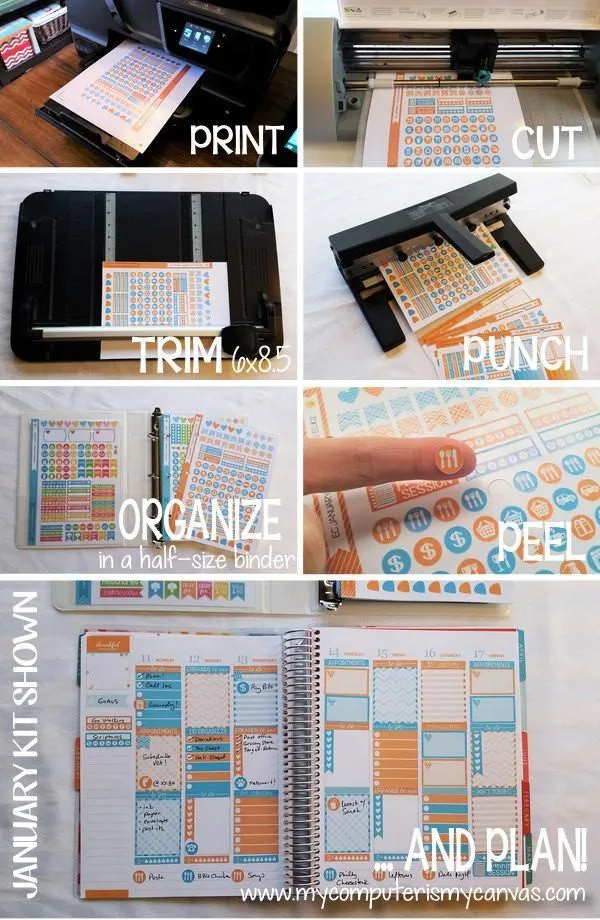 Church Family Planner Sticker Kit PRINTABLES