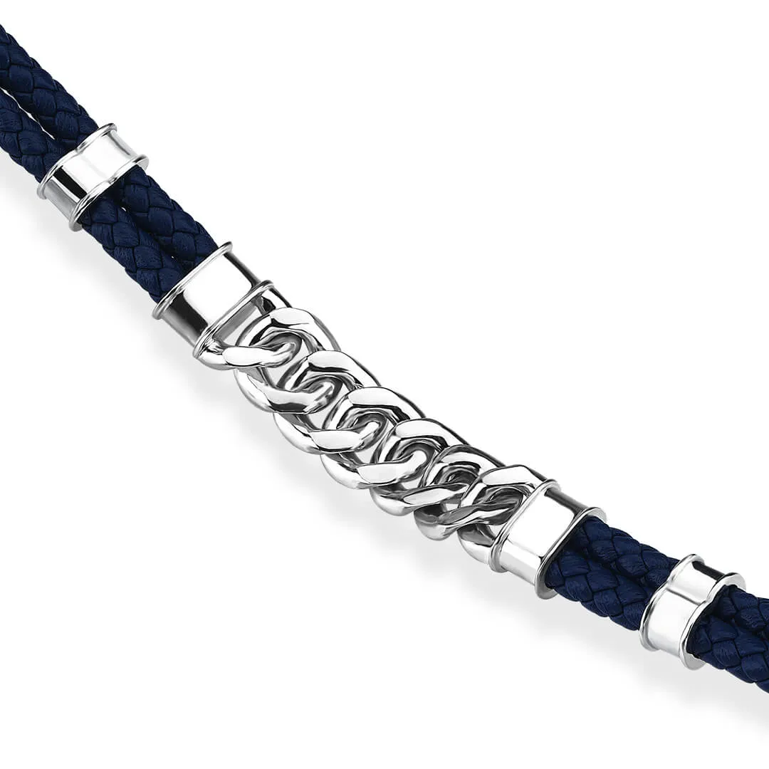 Classic Cuban Links Leather Bracelet