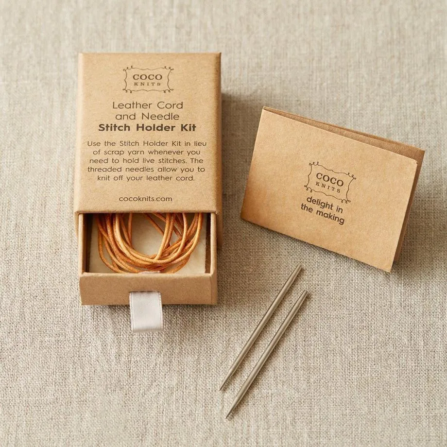 Cocoknits Leather Cord and Needle Stitch Holder Kit