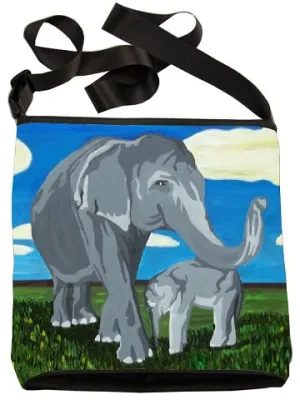 Elephant Large Cross Body Bag- Gentle Giants