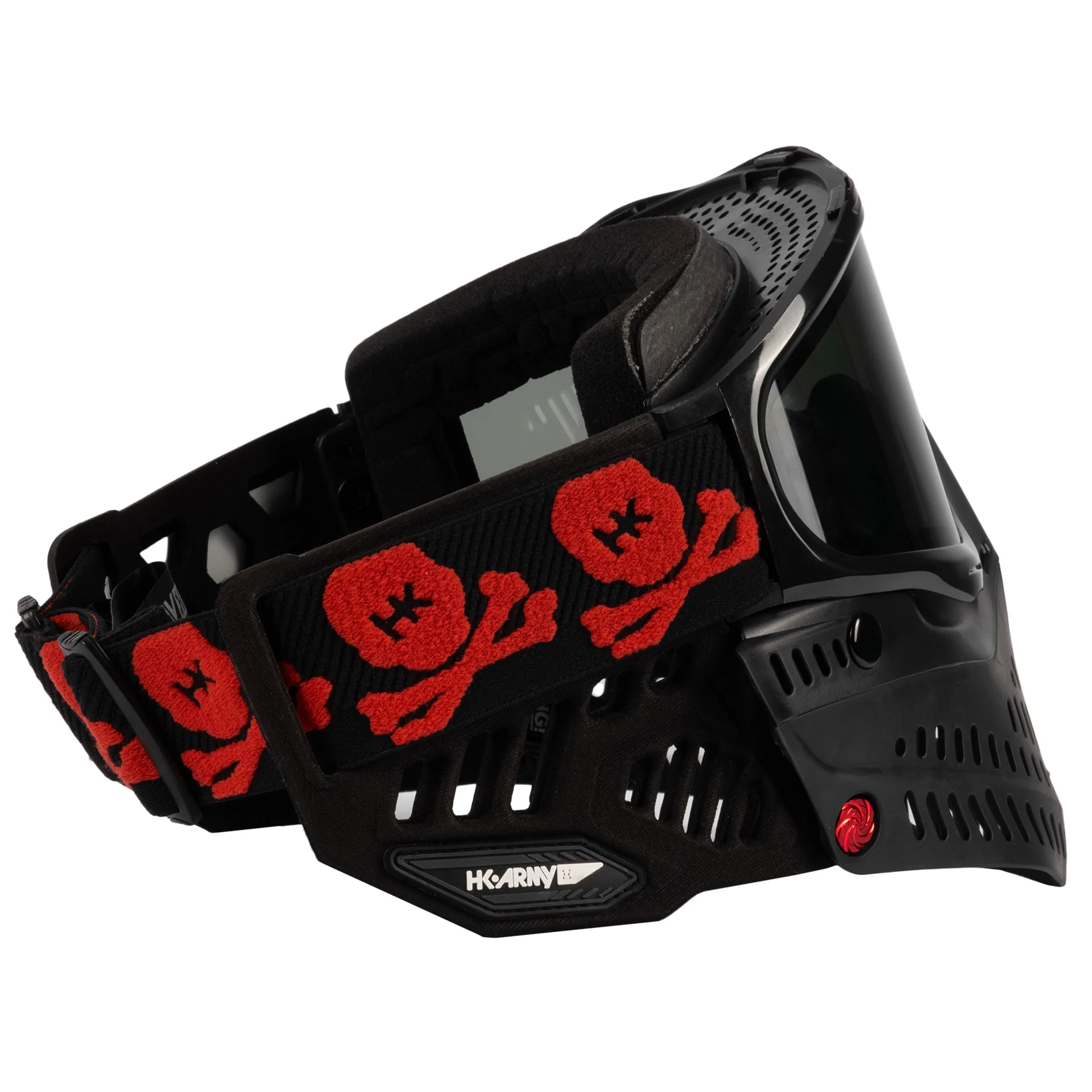 Goggle Strap - Bones Red