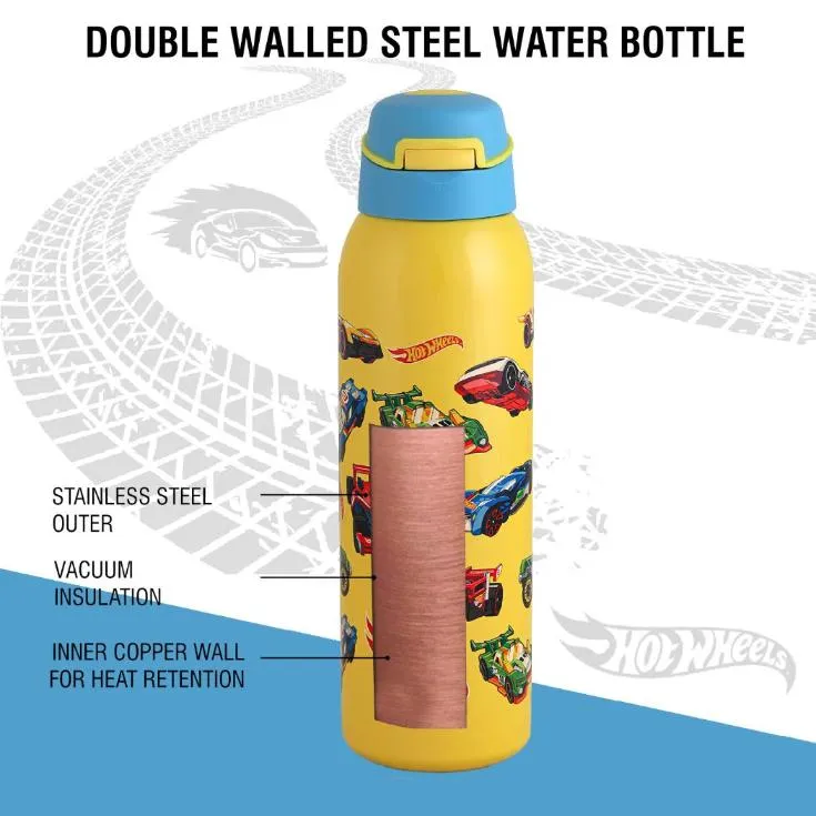 Gym-Star Toons Hot & Cold Stainless Steel Kids Water Bottle, 650ml