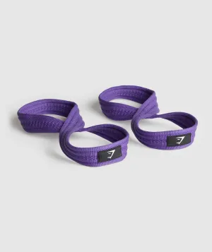 Gymshark Figure 8 Lifting Straps - Stellar Purple