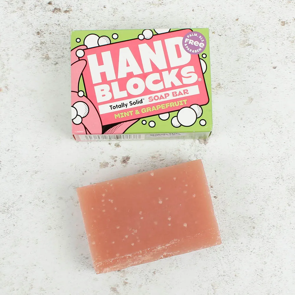 Hand Blocks Hand Soap Bar - Mint & Grapefruit