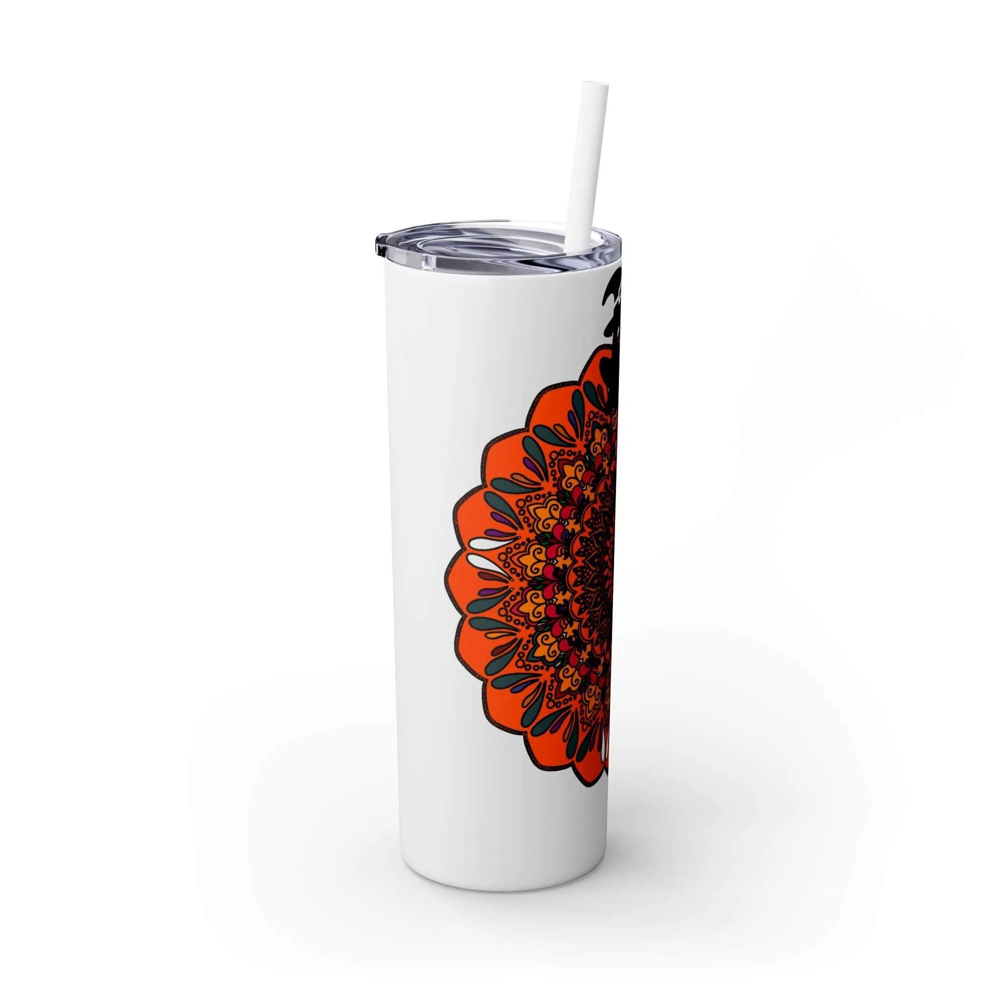 Hand-Drawn Halloween Mandala 20oz Tumbler - Hot/Cold - BPA-Free