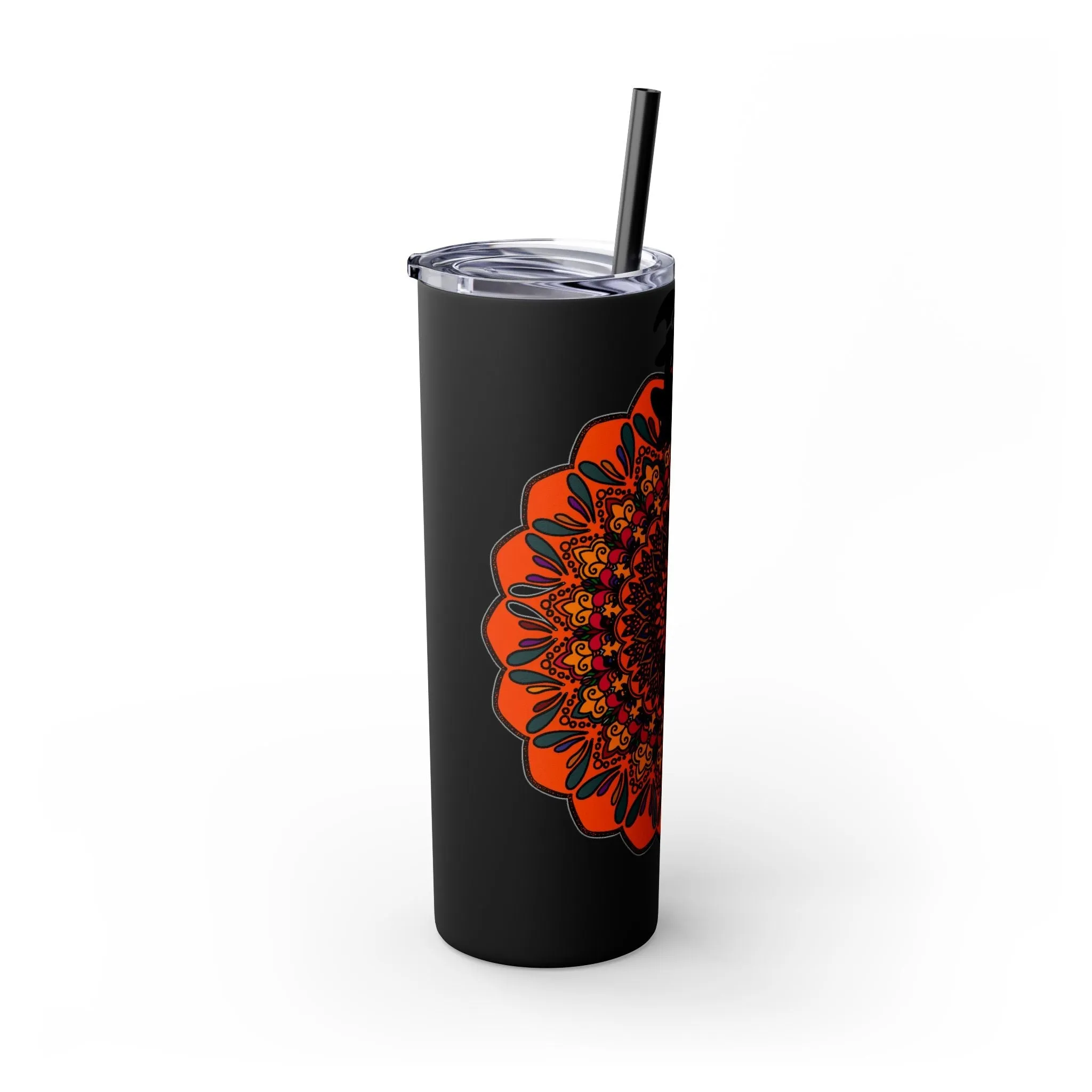 Hand-Drawn Halloween Mandala 20oz Tumbler - Hot/Cold - BPA-Free