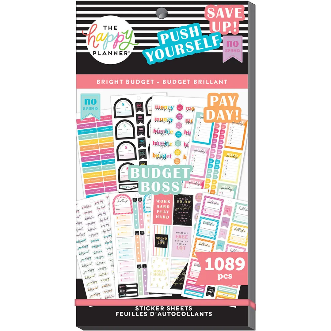 Happy Planner Bright Budget Value Sticker Pack