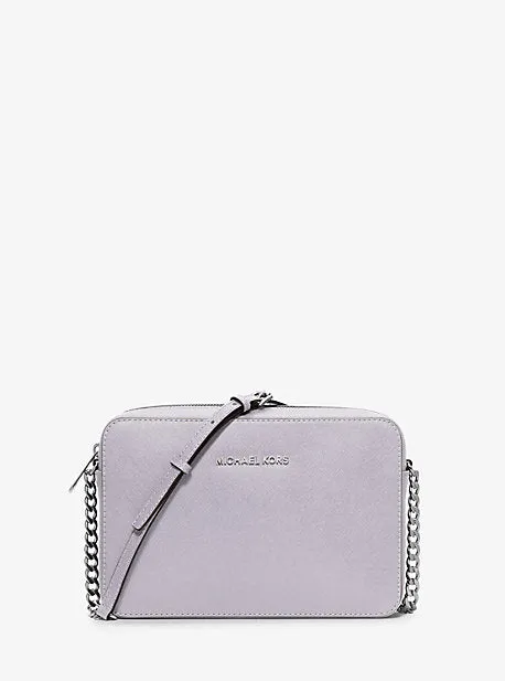 Jet Set Large Saffiano Leather Crossbody Bag