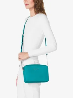 Jet Set Large Saffiano Leather Crossbody Bag