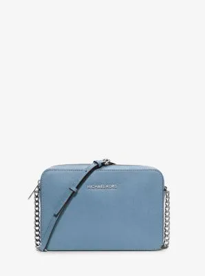 Jet Set Large Saffiano Leather Crossbody Bag