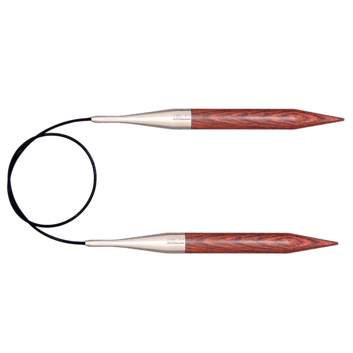 KnitPro Dreamz Fixed Circular Needles - US 17 - 40" Burgundy Rose