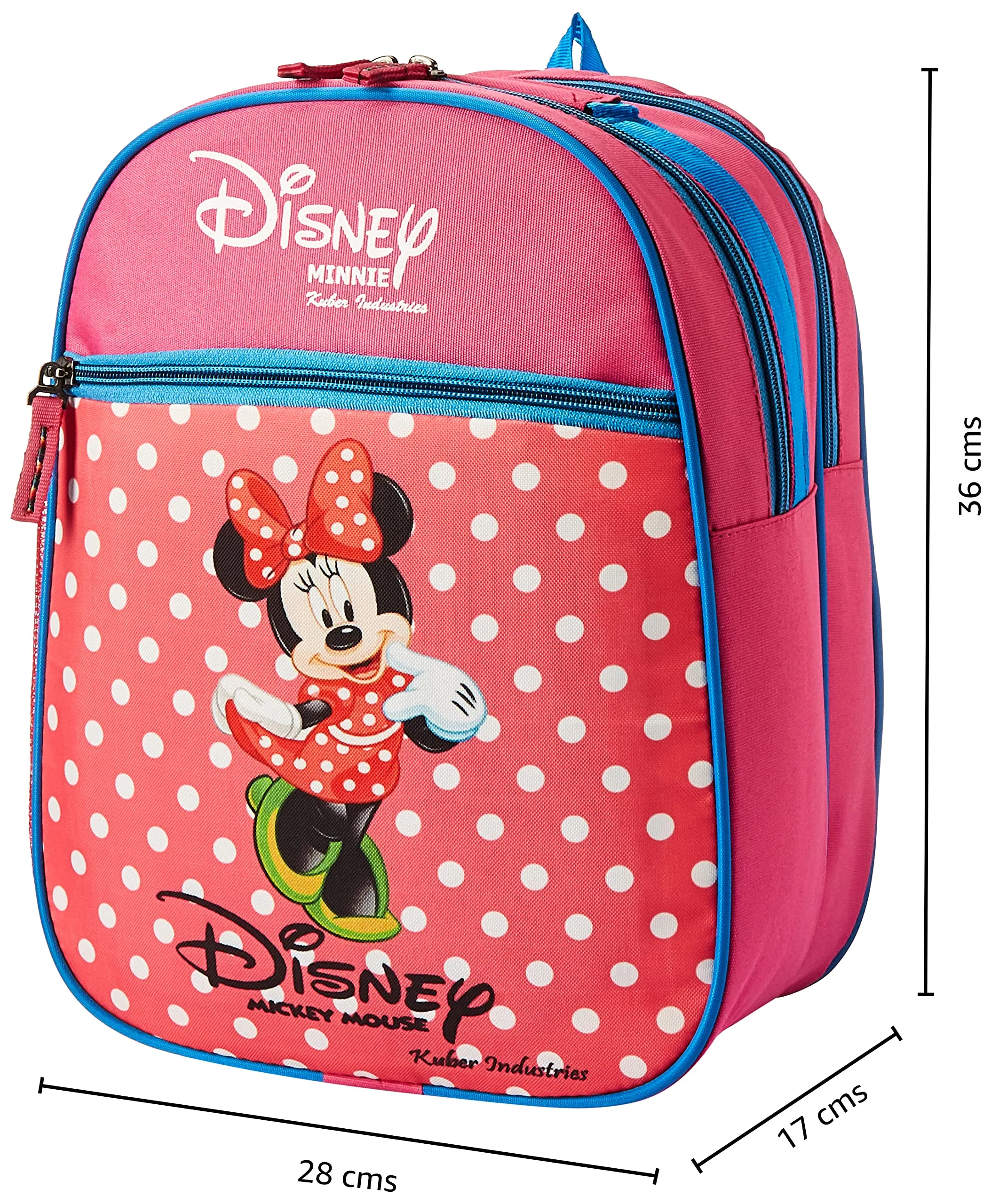 Kuber Industries Disney Mickey School Bag | Kids School Bags | Student Bookbag | School Bag for Girls & Boys | School Backpack for Kids | 2 Compartments School Bag | Small | Green