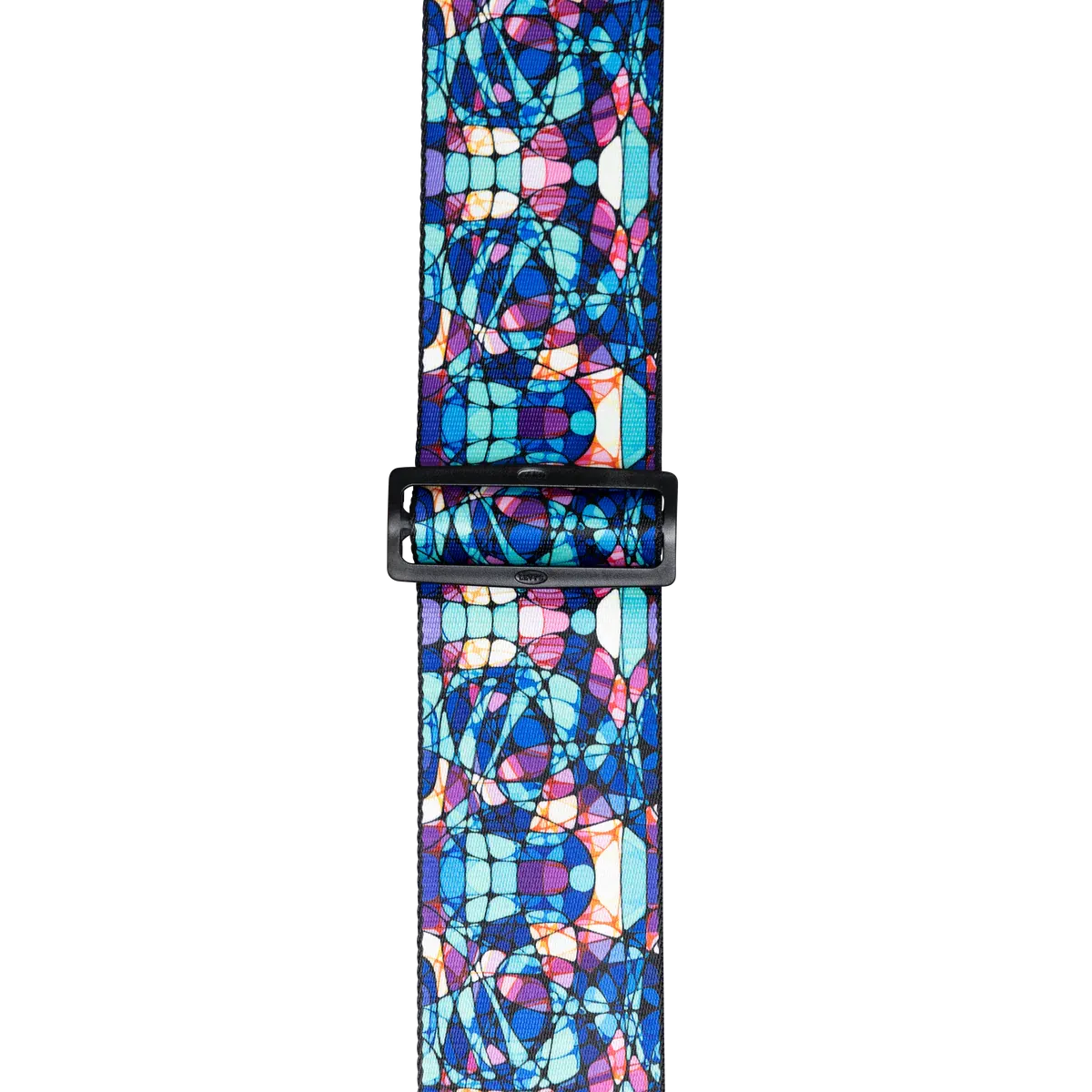 Levy's 3" Stained Glass Guitar Strap, Blue Mirage