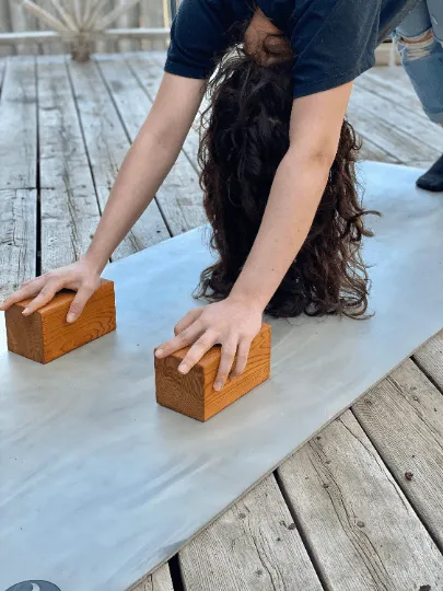 Mini Cedar Yoga Block/ Handstand Block