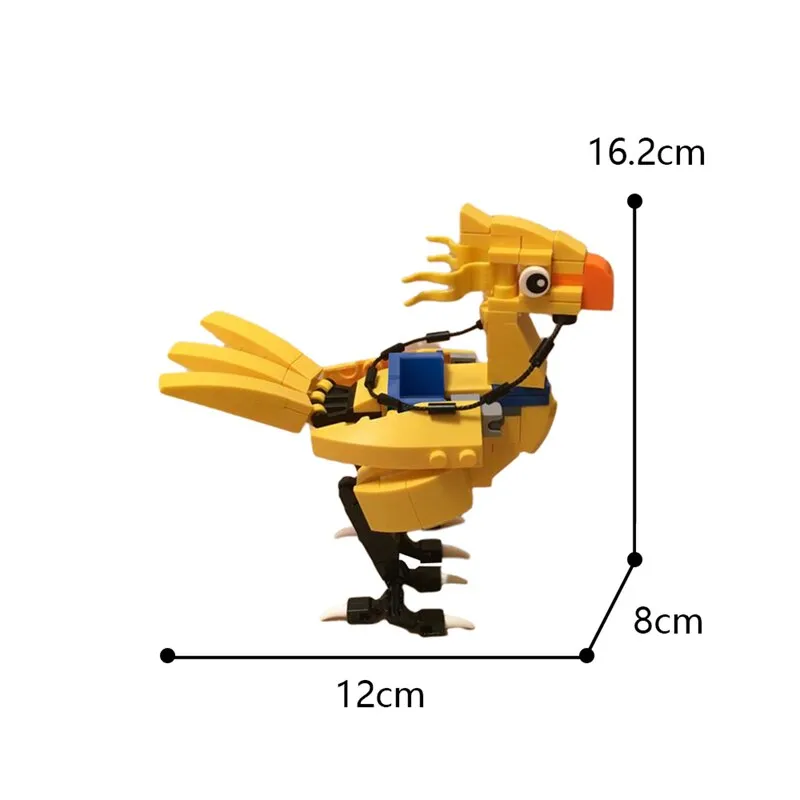 Moc Game Final Fantasied Animals Chocoboed Building Blocks Mascot Action Figure Kwehs Bricks Model Assembled Toys for Children