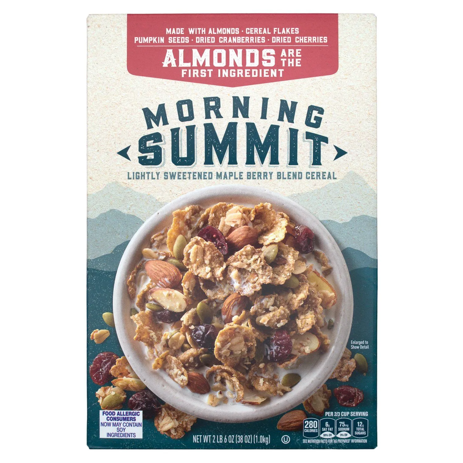 Morning Summit Lightly Sweetened Maple Berry Blend Cereal