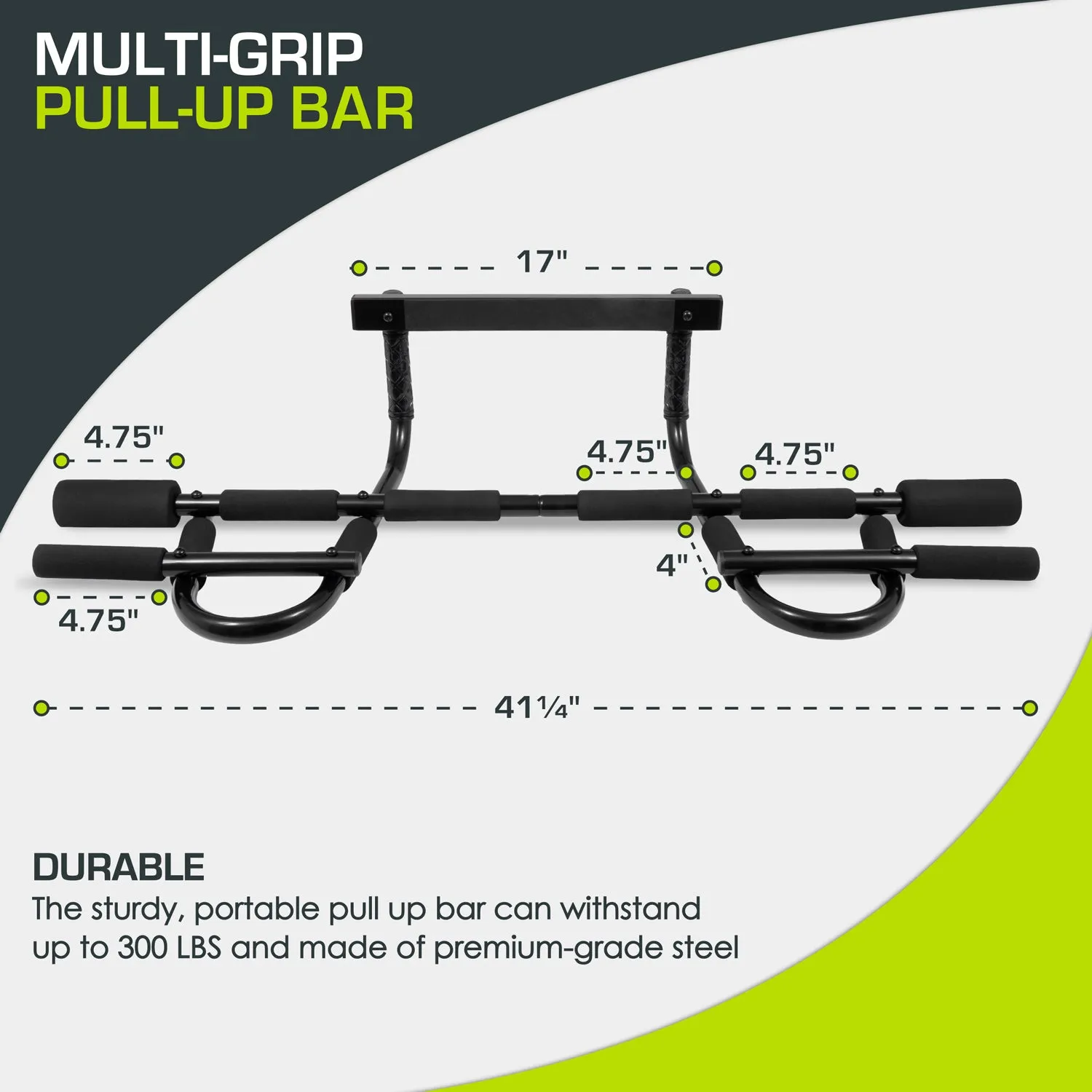 Multi-Grip Pull-Up Bar