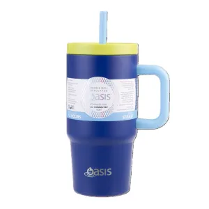 Oasis Commuter Double Wall Insulated Travel Tumbler 700ml - Peacock Blue