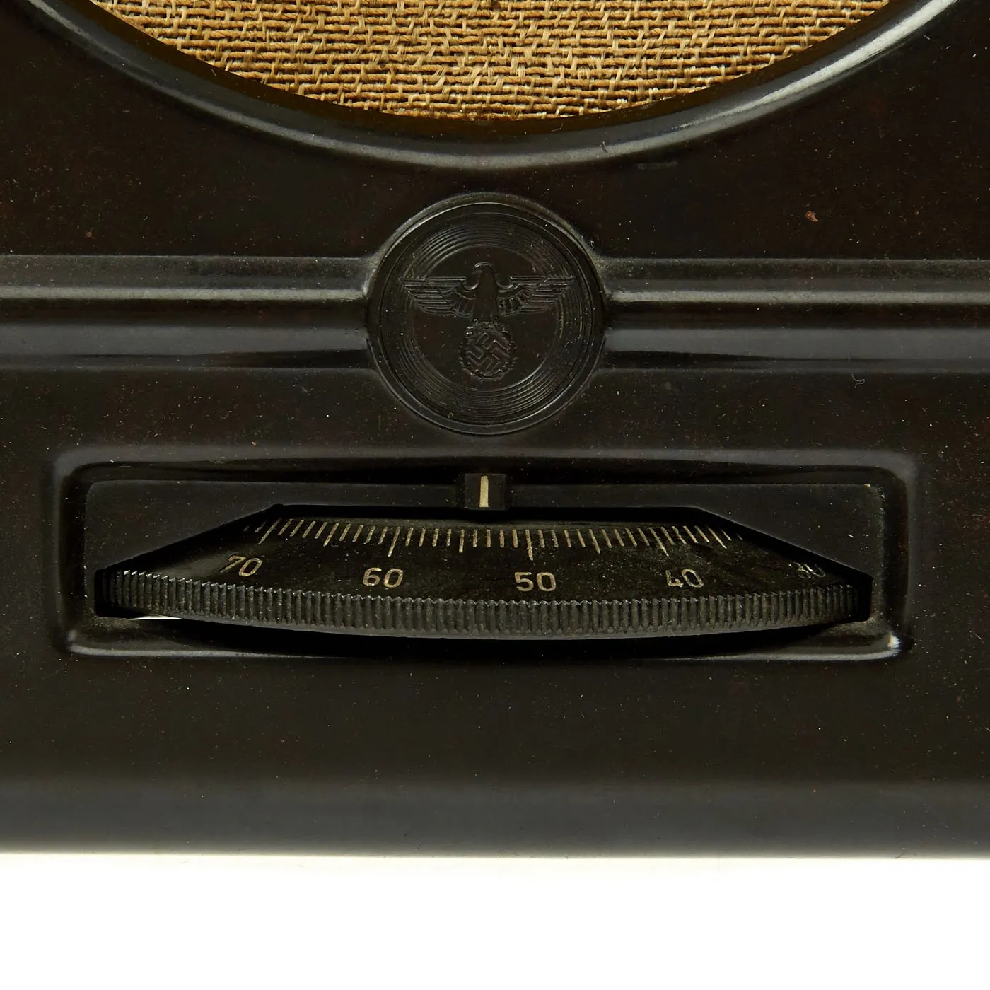 Original German WWII 1938 Kleinempfänger DKE 38 Radio by DERUFA Warsaw