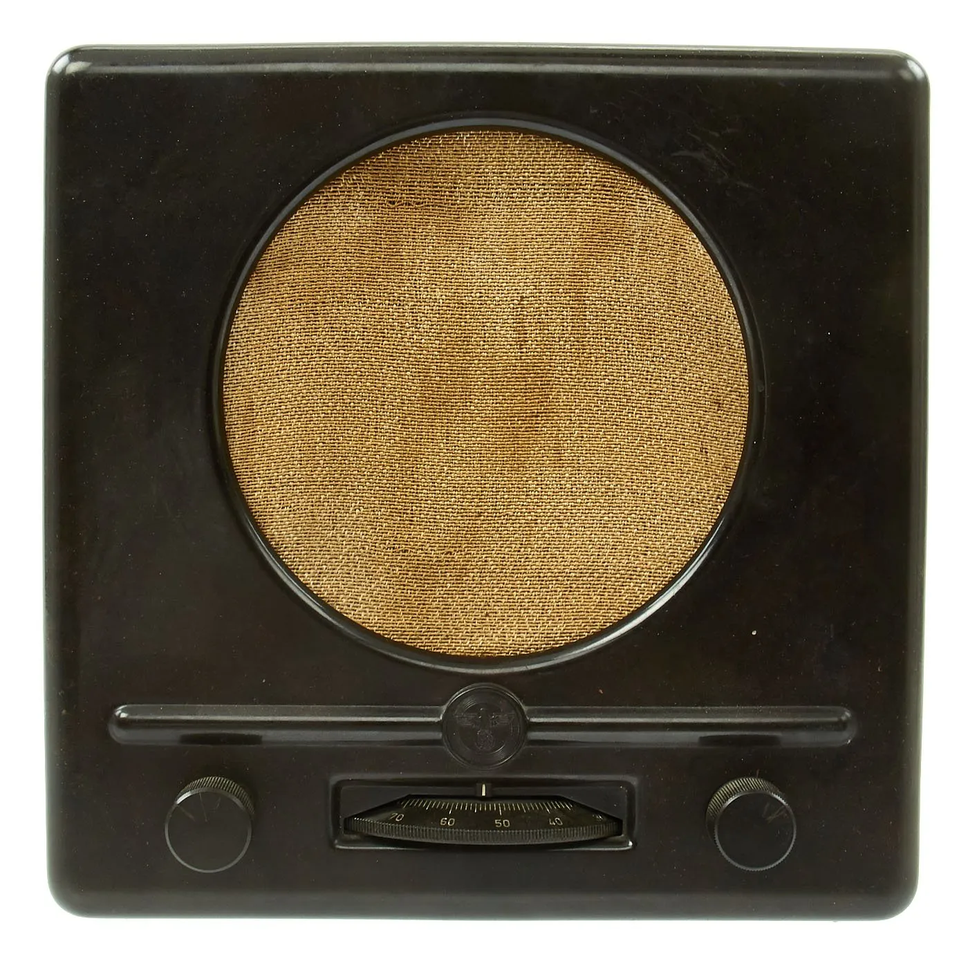 Original German WWII 1938 Kleinempfänger DKE 38 Radio by DERUFA Warsaw