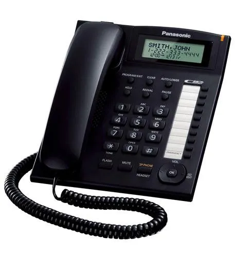 Panasonic KX-TS880B Corded Feature Speakerphone with Caller ID in Black - Discontinued