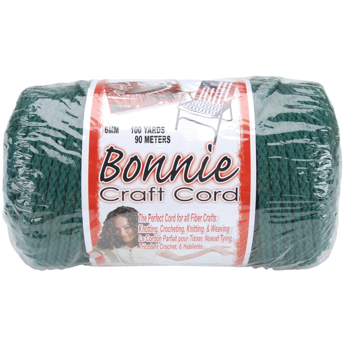 Pepperell Bonnie Macrame Craft Cord 6mmX100yd - Forest*