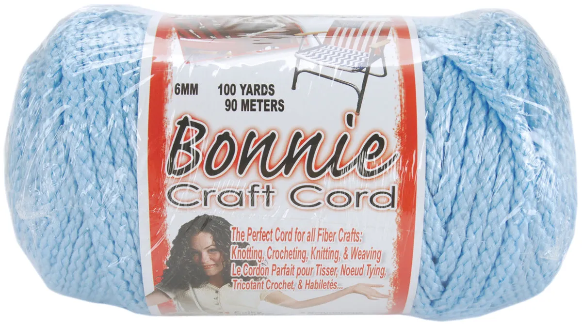 Pepperell Bonnie Macrame Craft Cord 6mmX100yd - Sky Blue*