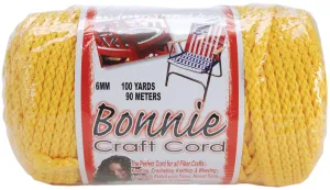 Pepperell Bonnie Macrame Craft Cord 6mmX100yd - Sunshine Yellow*