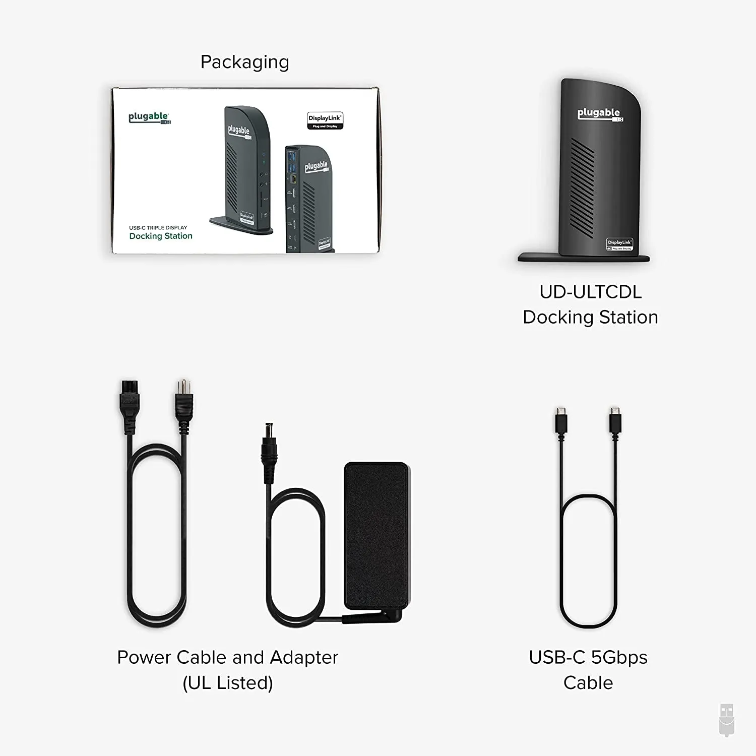 Plugable 13-In-1 USB-C Triple Monitor Docking Station with 100W Charging, Compatible with Windows, Mac, and Chrome with Thunderbolt 3/4 or USB-C (3X HDMI, 1X USB-C, 4X USB, Ethernet, SD Card Reader)