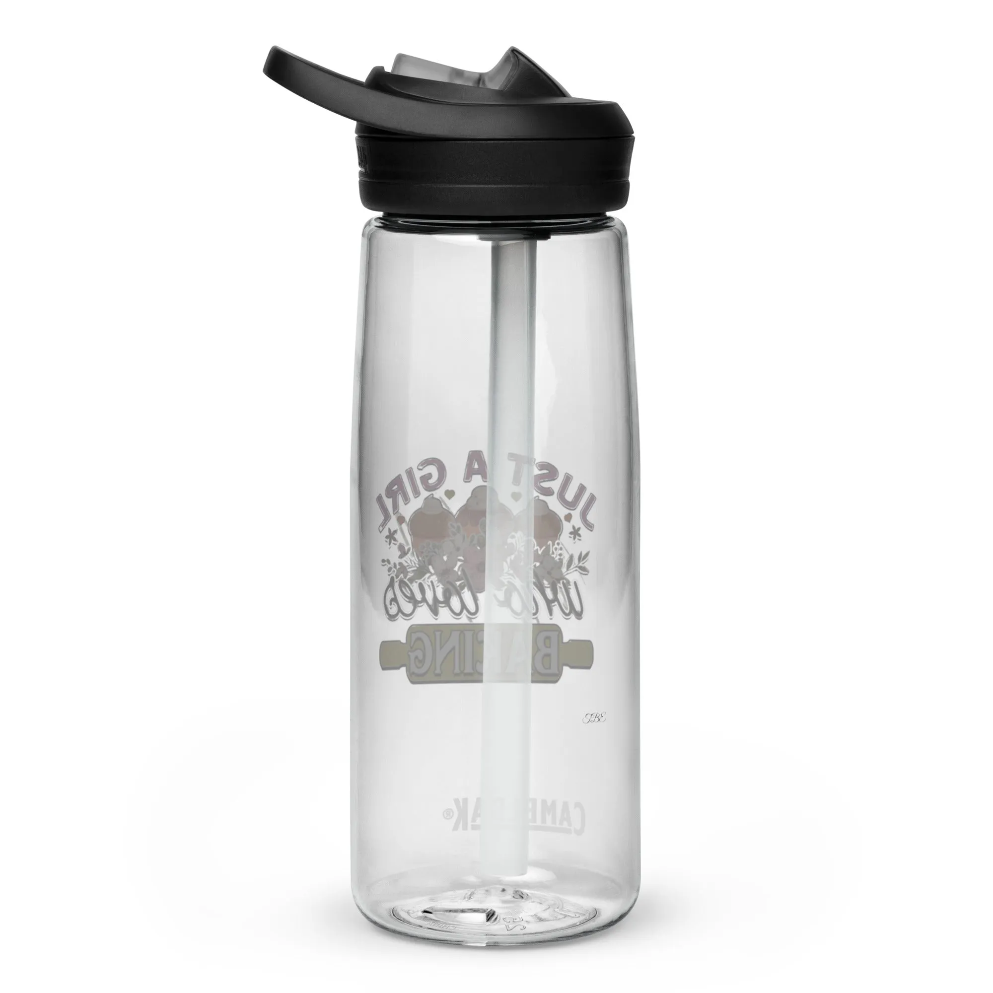 "Just A Girl Who Loves Baking" Sports water bottle