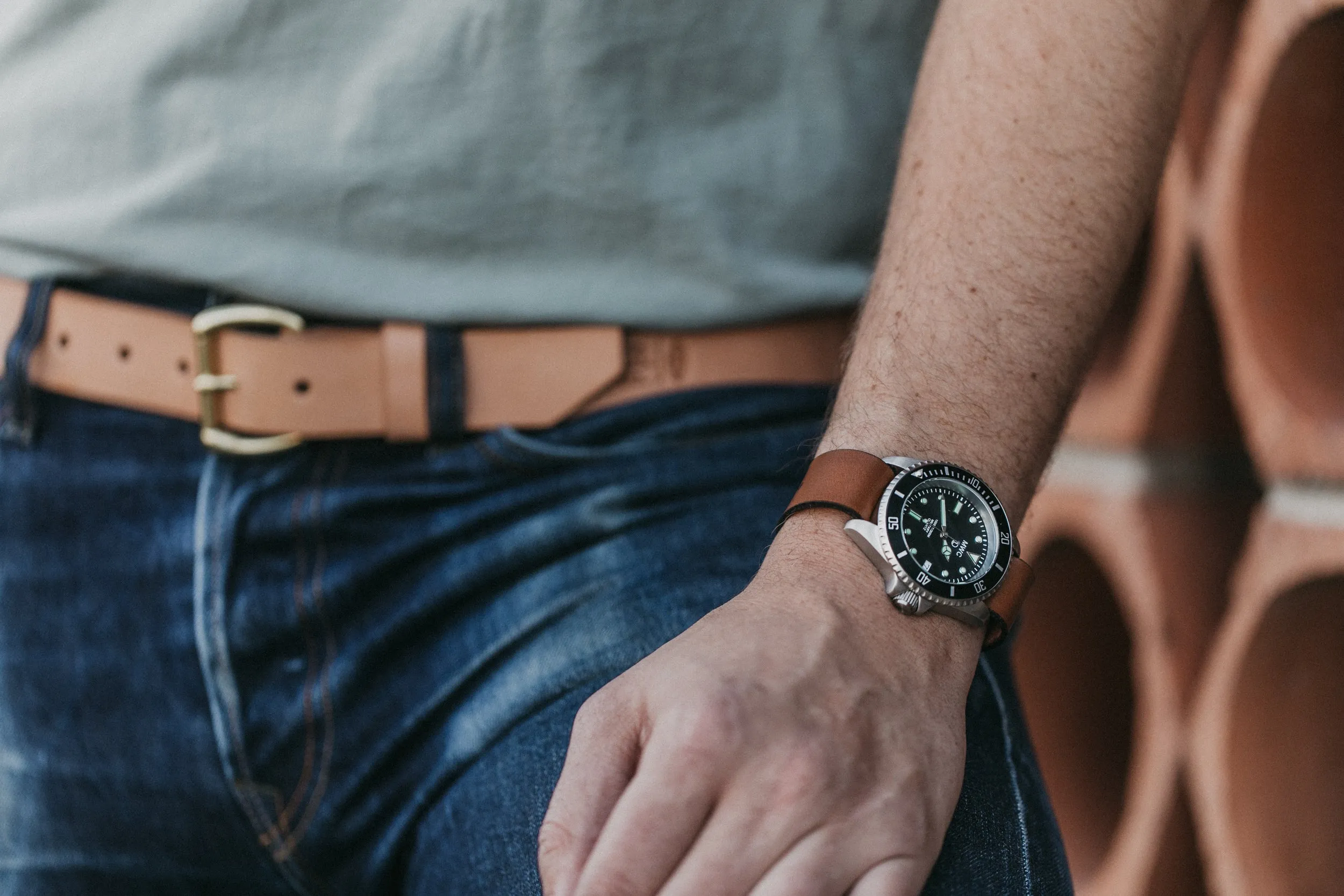 Simple NATO Watch Strap // Whiskey Cordovan