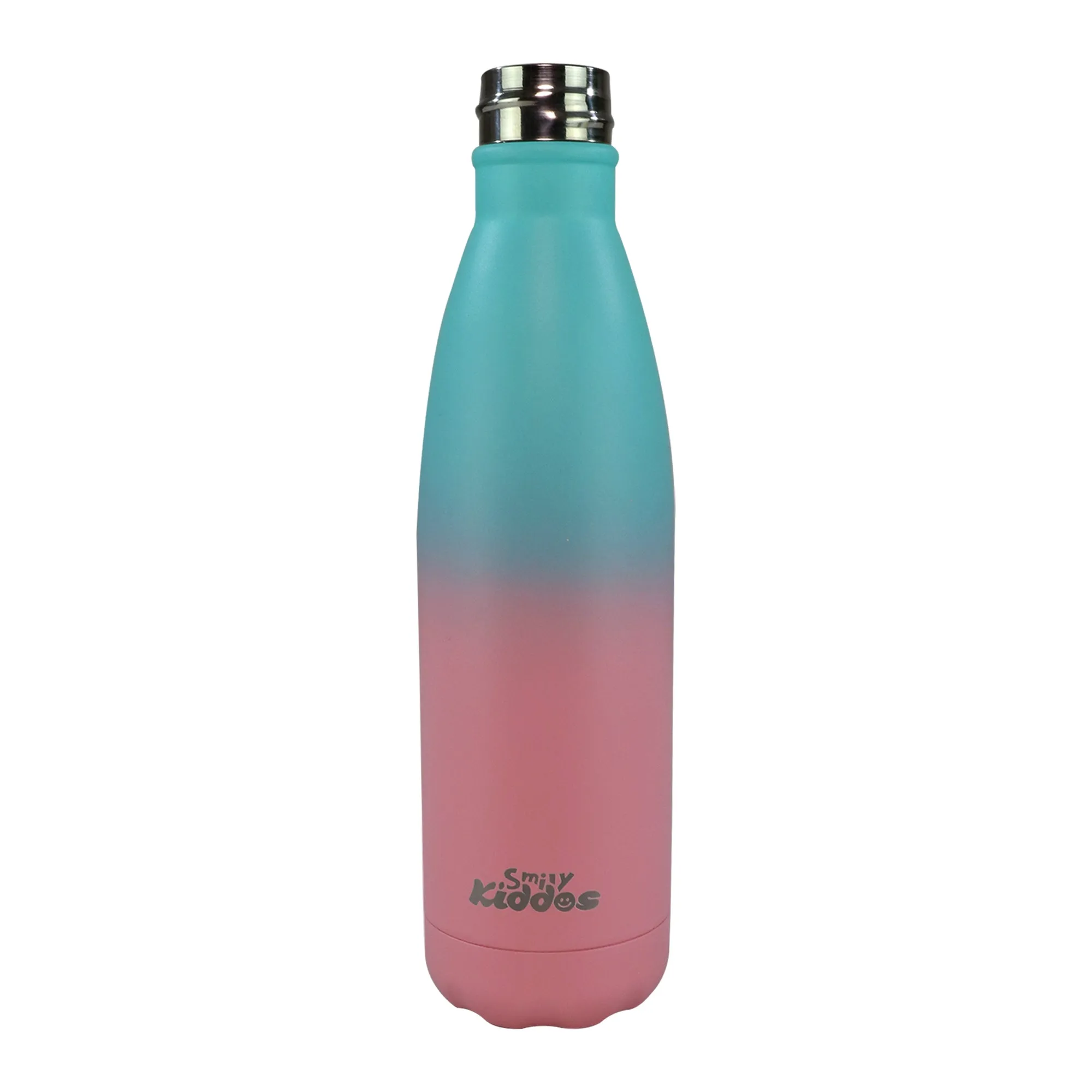 Smily Kiddos 500 ML  Stainless Steel Water Bottle  - Matte Teal Pink