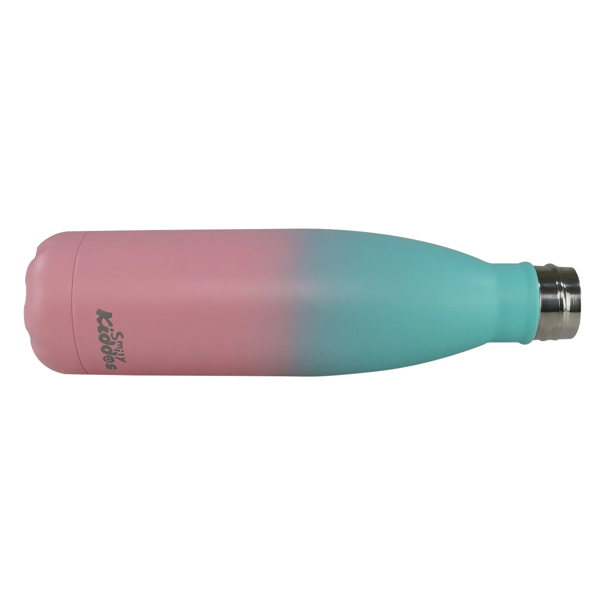 Smily Kiddos 500 ML  Stainless Steel Water Bottle  - Matte Teal Pink