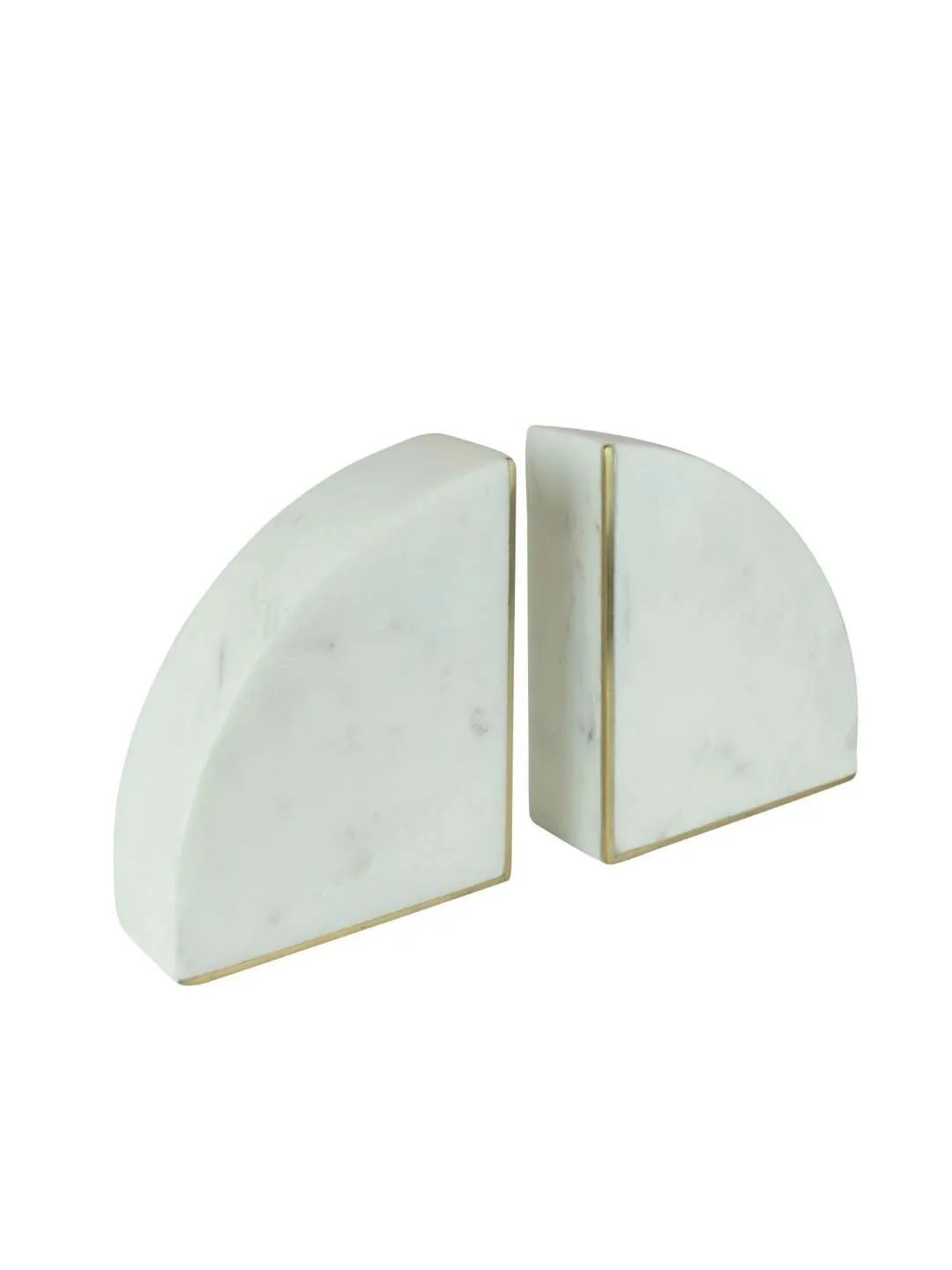 Snowhite Blocks- Marble Bookends