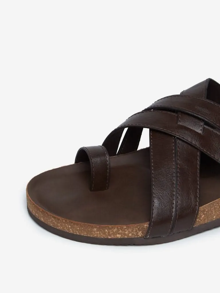 SOLEPLAY Brown Multiple Strap Sandals