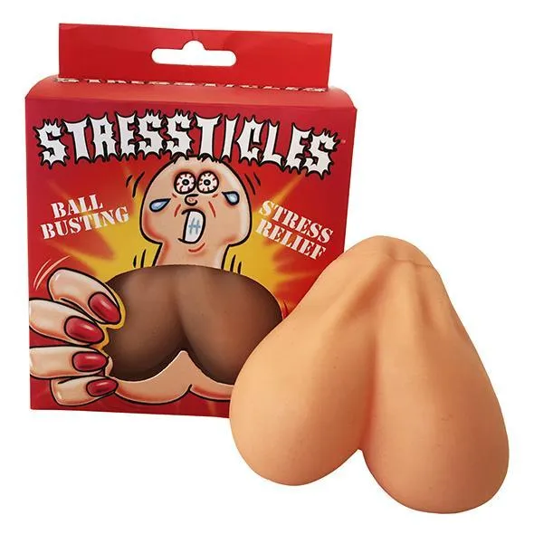 Spencer & Fleetwood - Stressticles Stress Relief Balls (Beige)