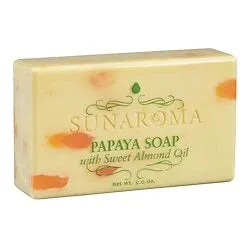 Sunaroma Papaya Soap with Sweet Almond Oil