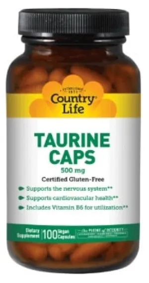 TAURINE 500 MG, 100 VCAPS 