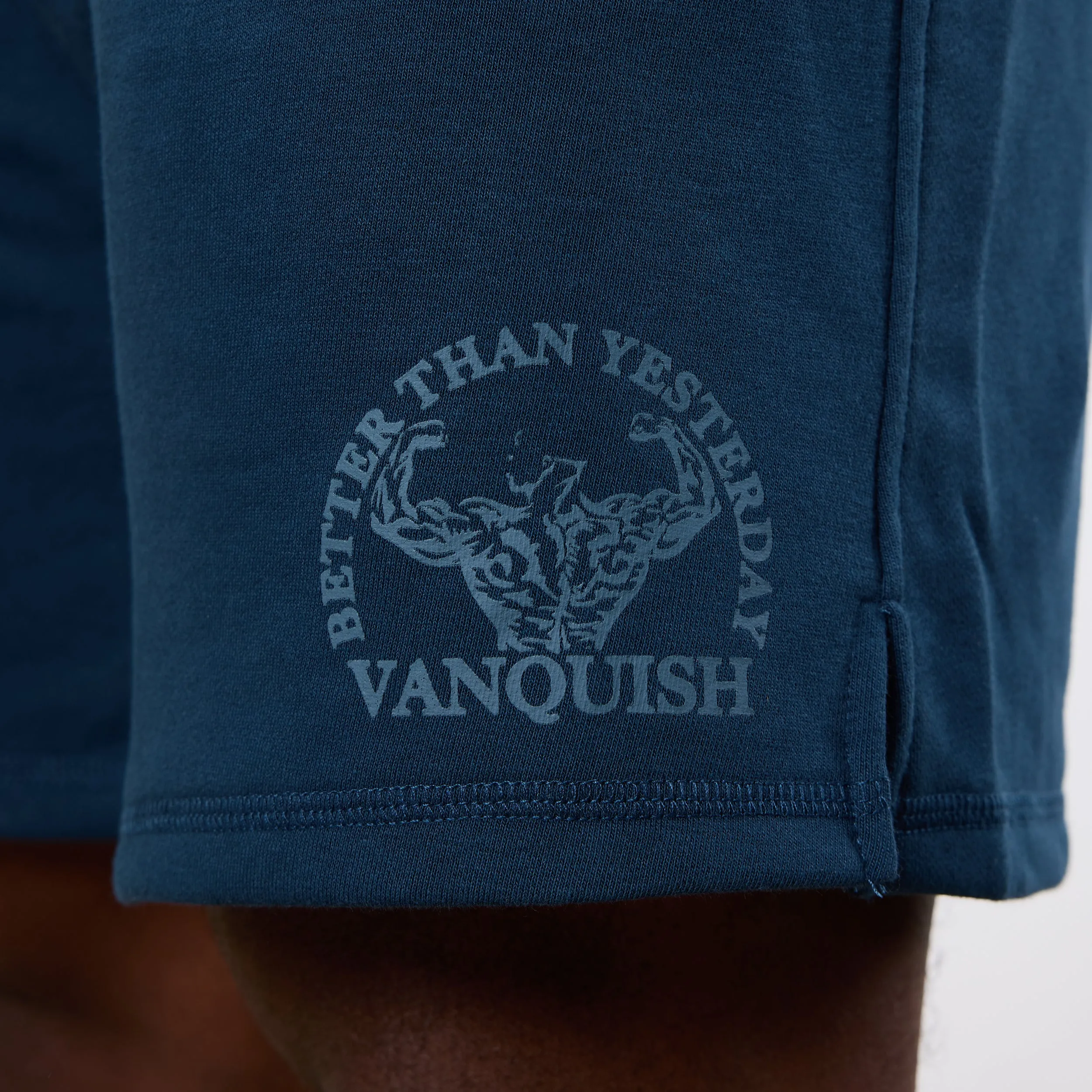 Vanquish Midnight Blue Unconquerable Strength Wide Leg Shorts